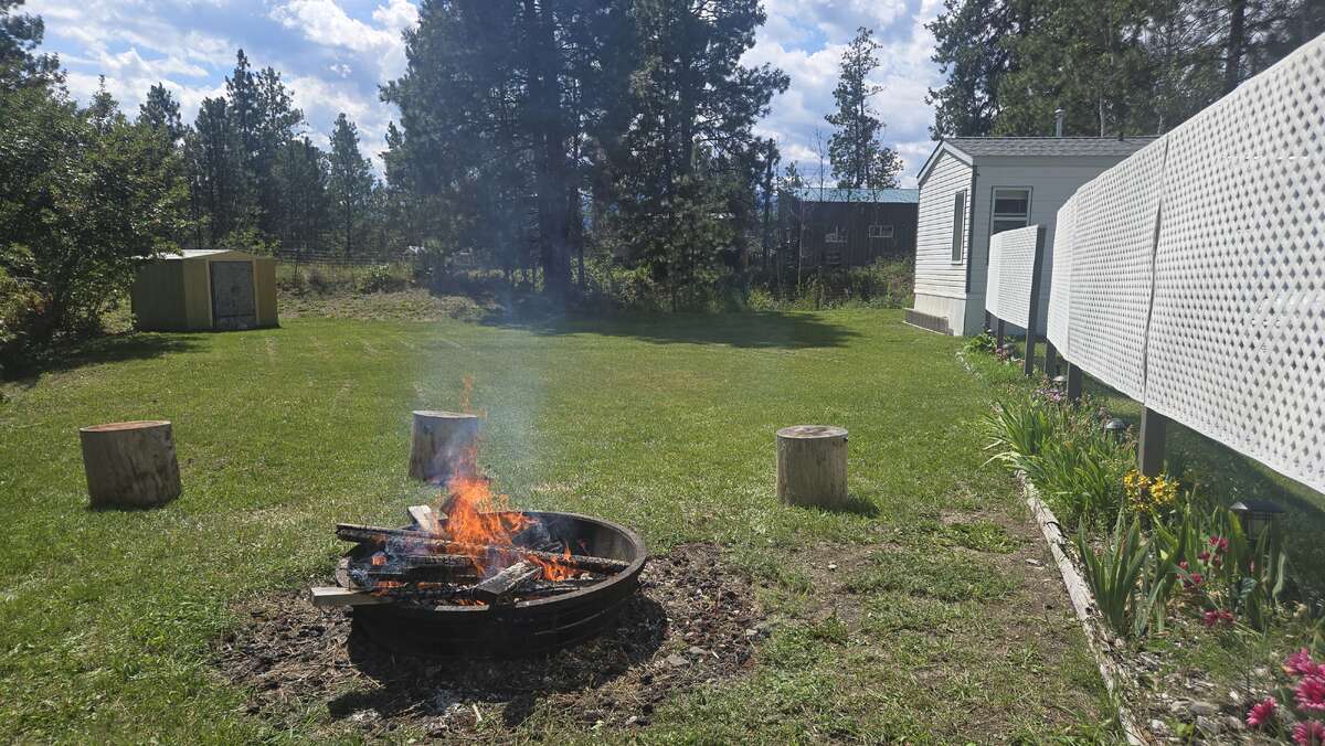 bonfire and massive side yard to enjoy!