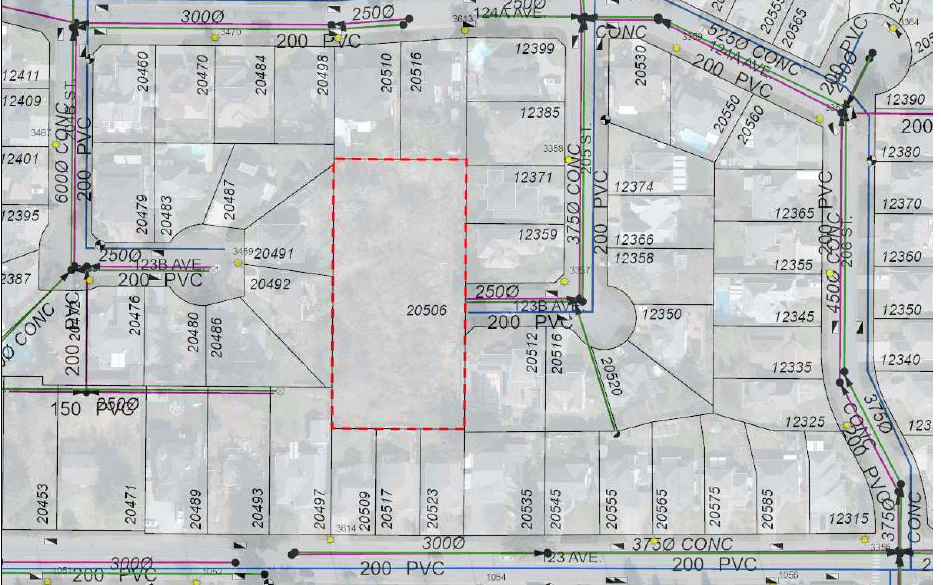 Vacant Land: Proposed 6-lot subdivision NW MR  
