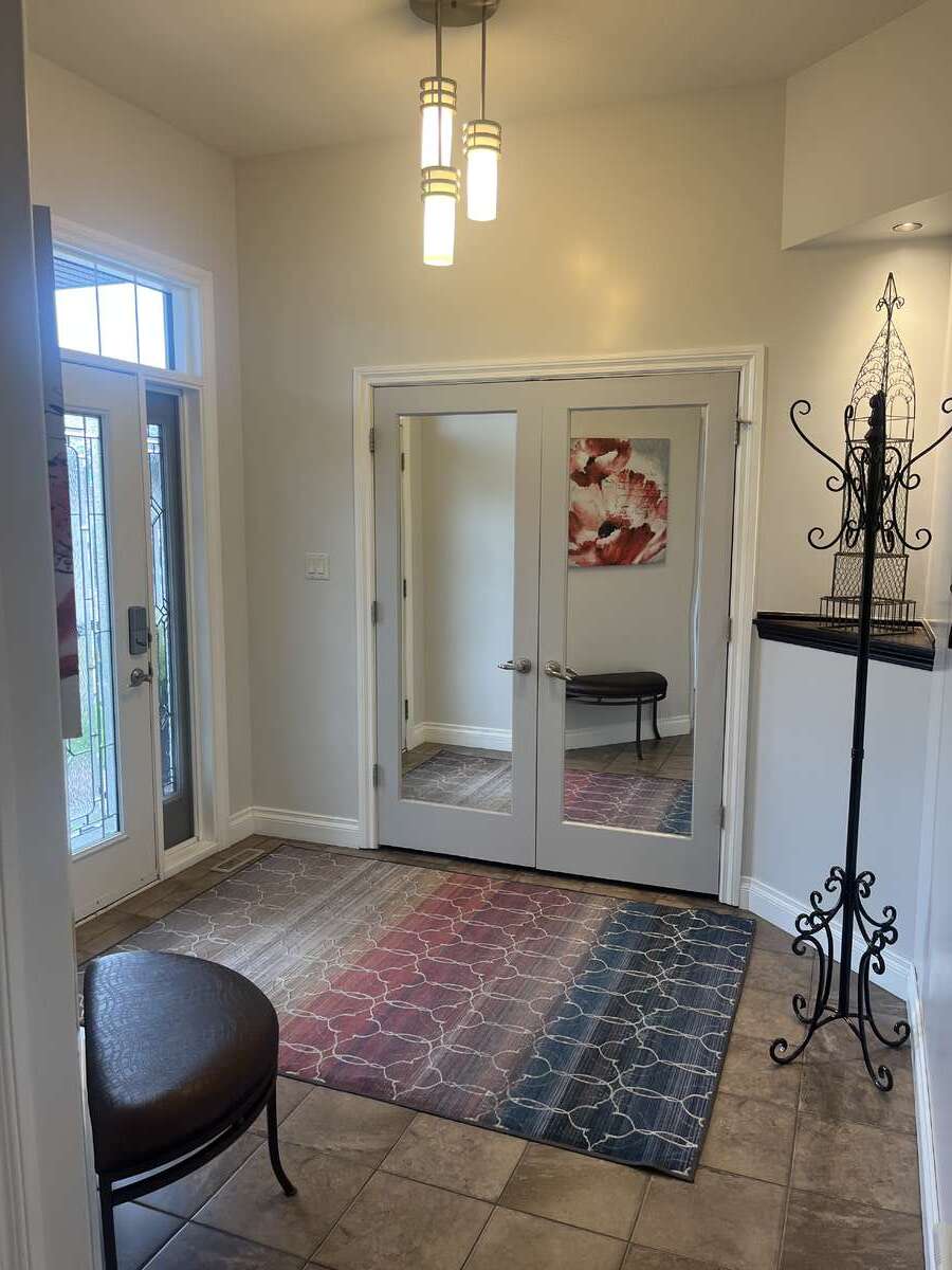 Entry with large coat closet
