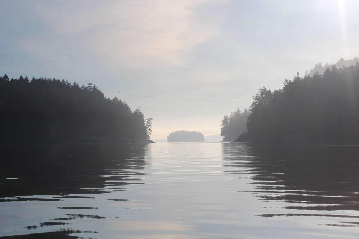 Round Island in the distance