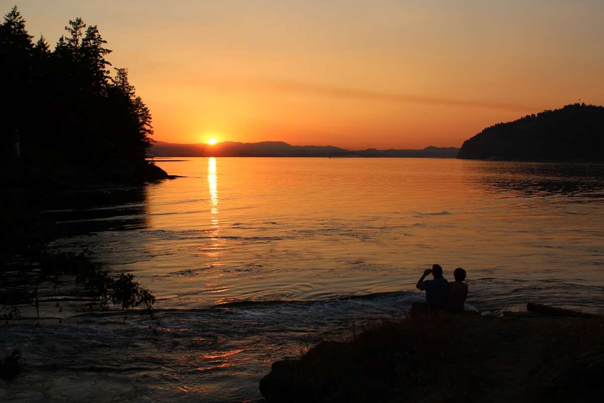 Round Island in the distance