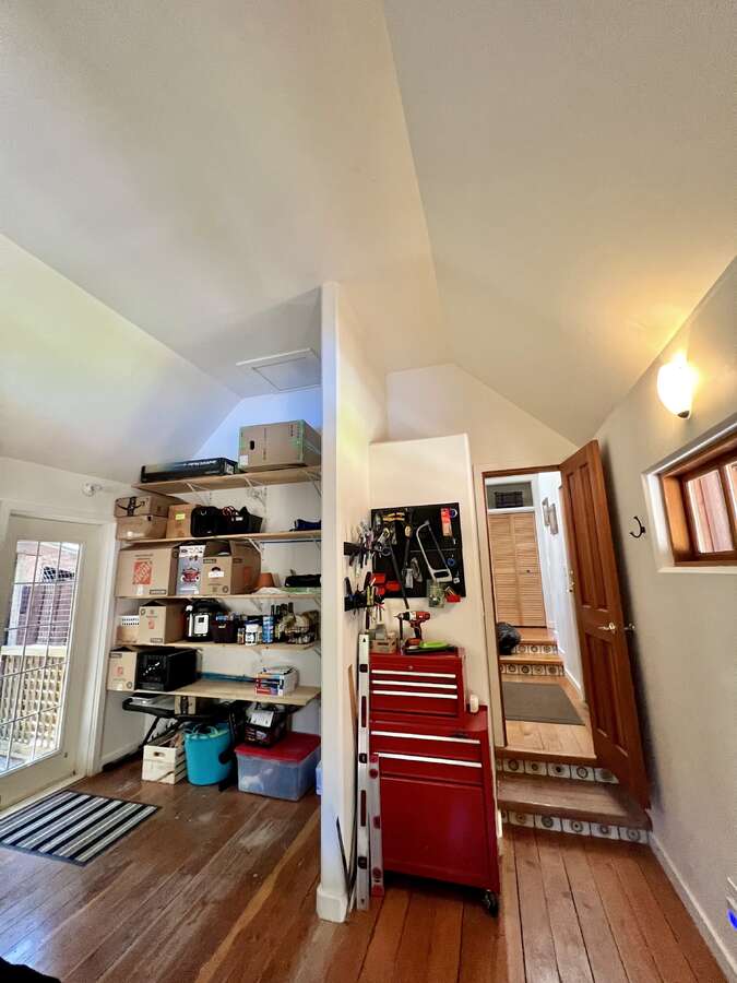 Main floor bedroom with tons of storage