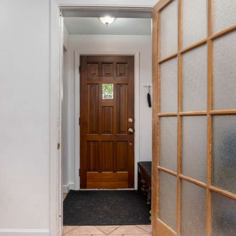 Main floor front entrance of house and lobby