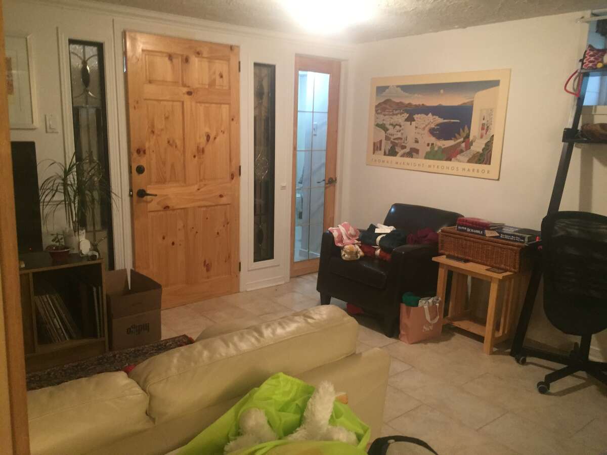 Basement suite access to washroom (door on the right)