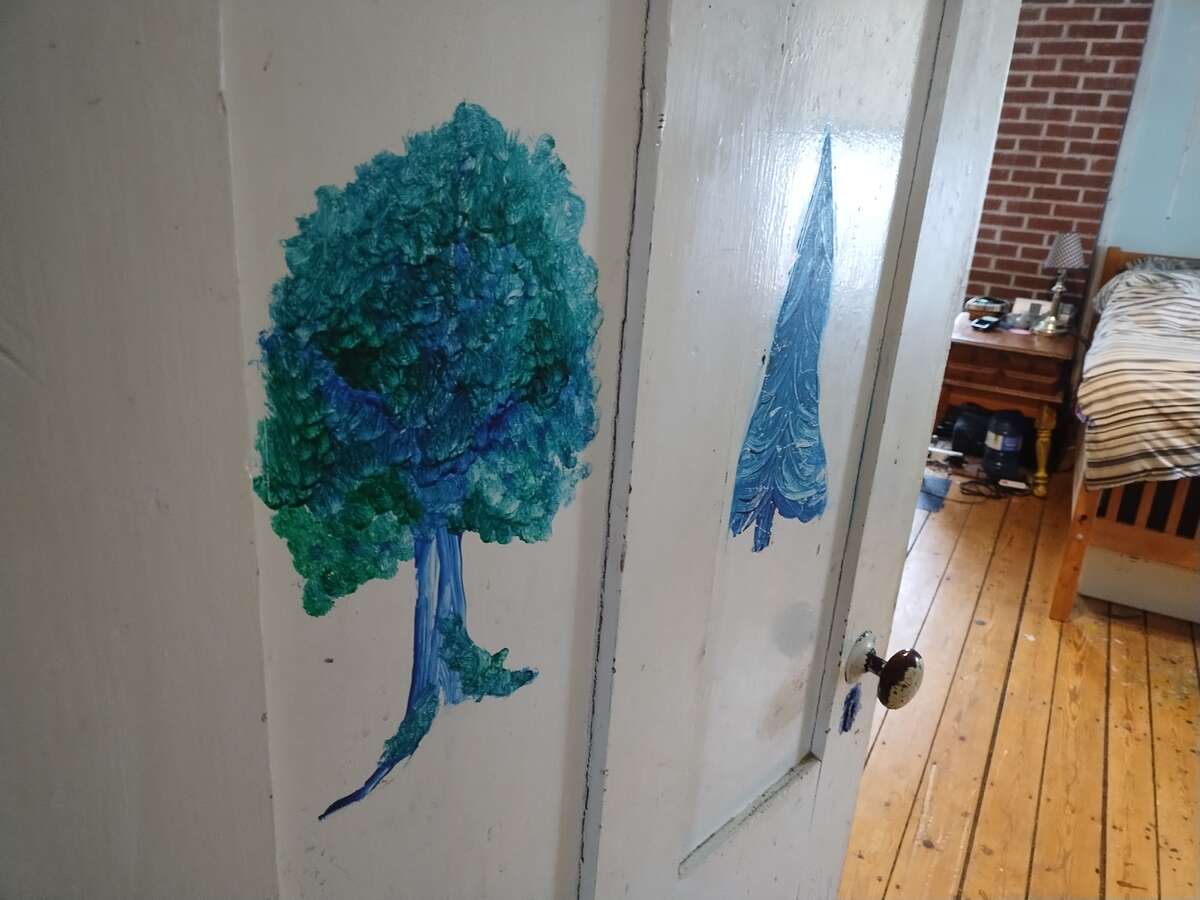 Hobbit Room-Low doorway leads into  large magical room