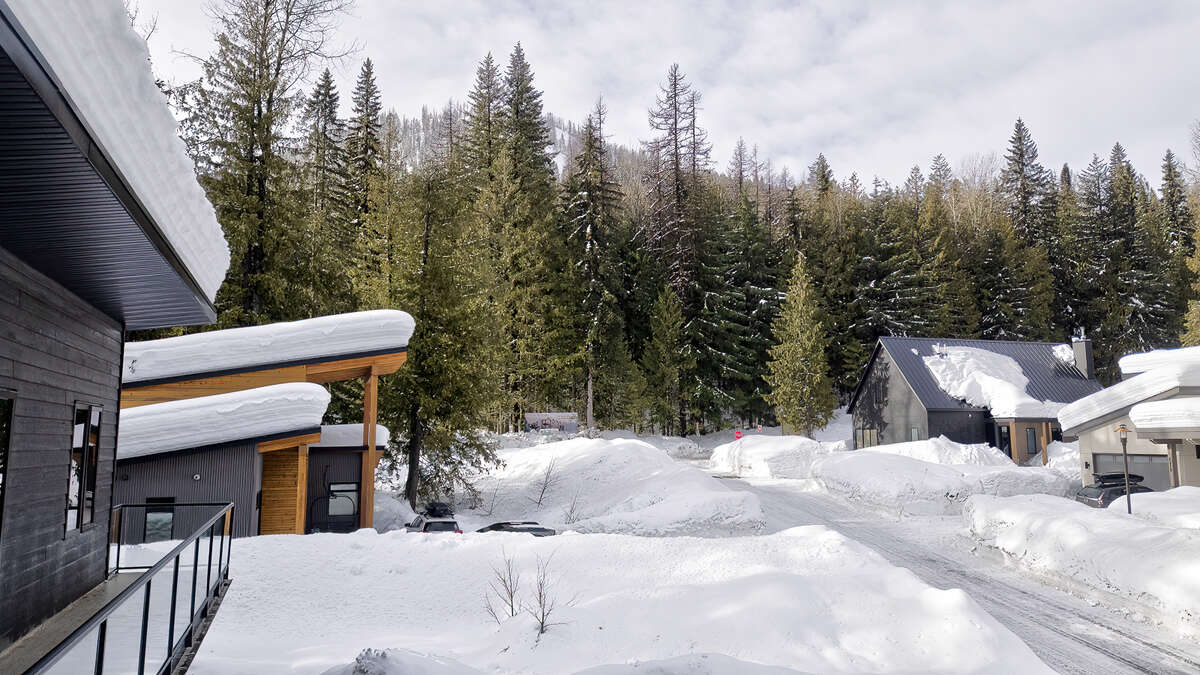 Modern mountain living with views of Red.