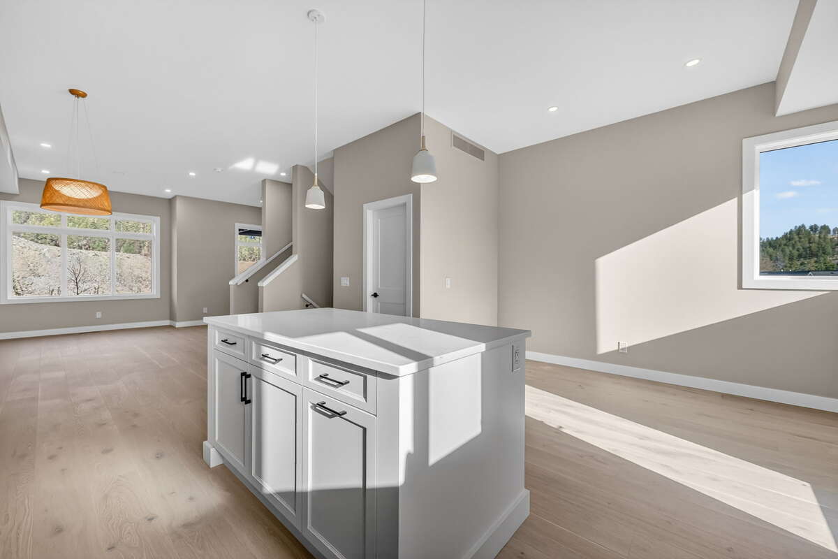 Kitchen + dining + Living