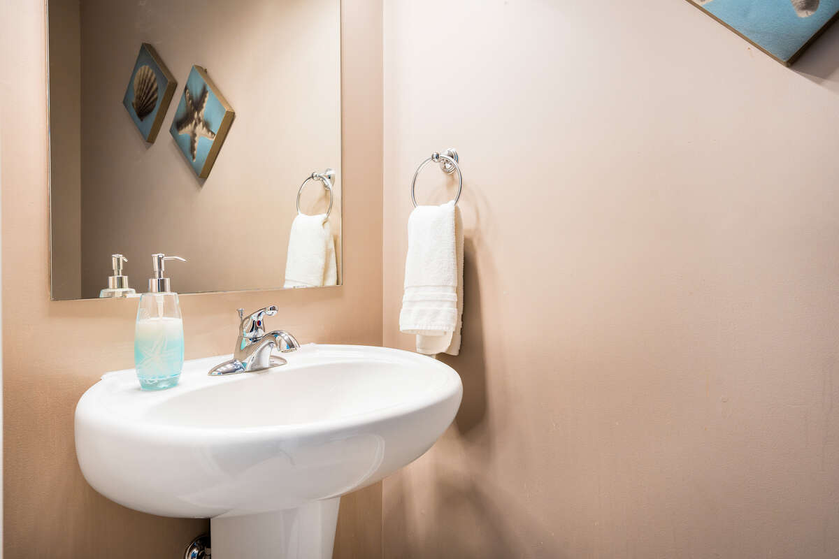 Main floor powder room with toilet