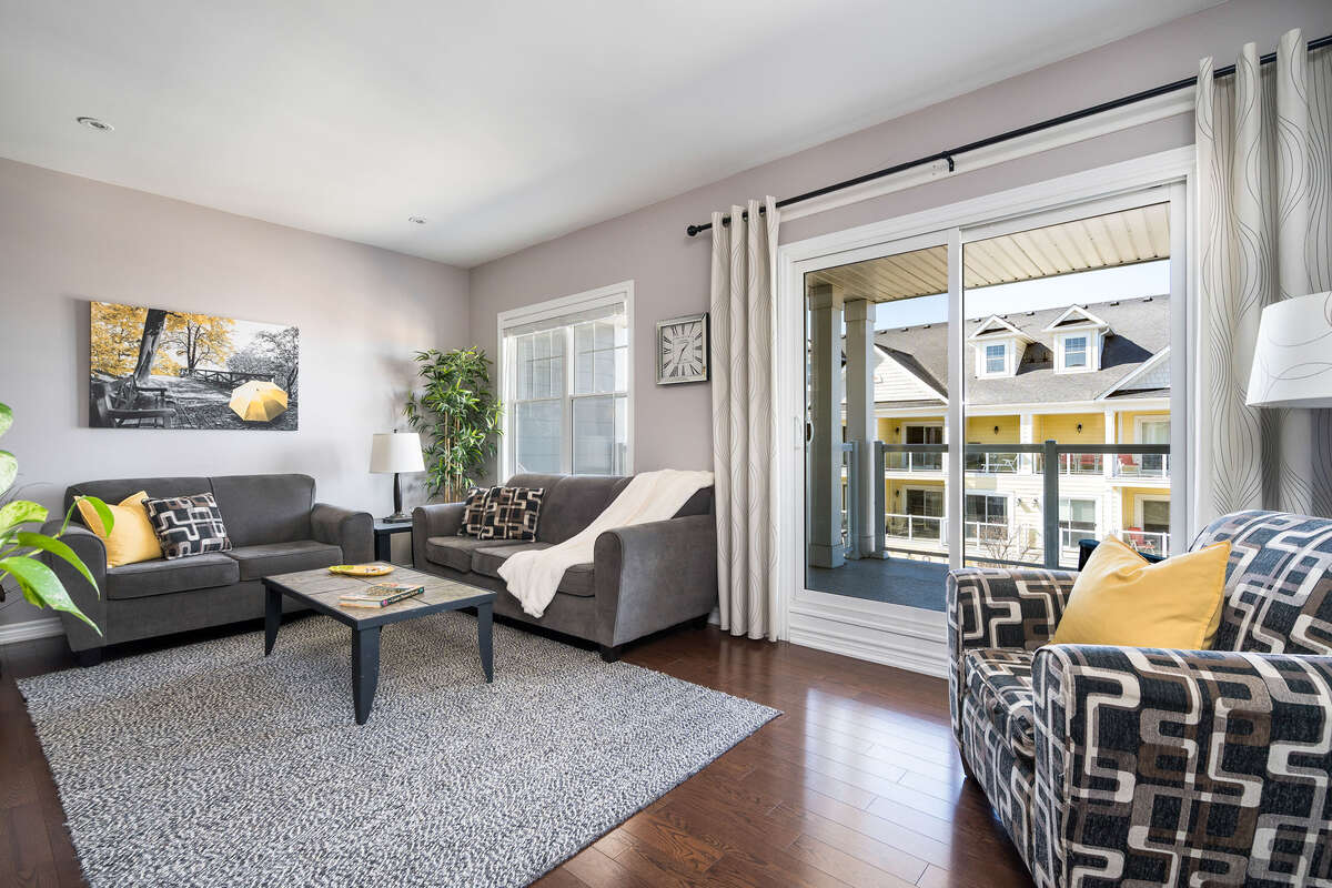 Third level Family Room with Balcony