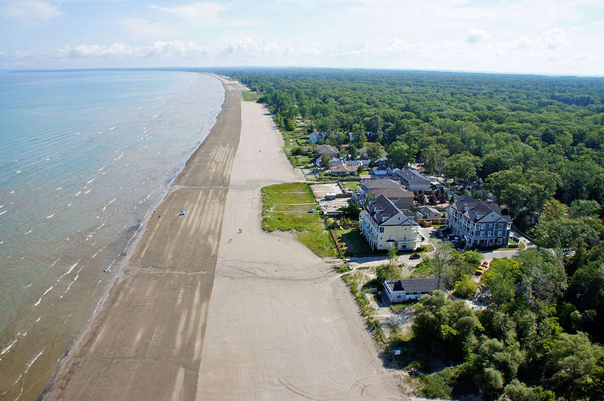 Beach front looking east