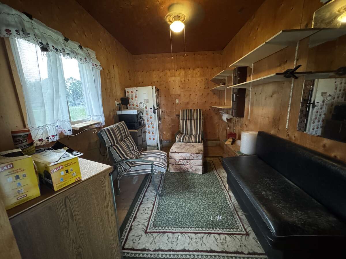 man cave in garage (8 x 12)