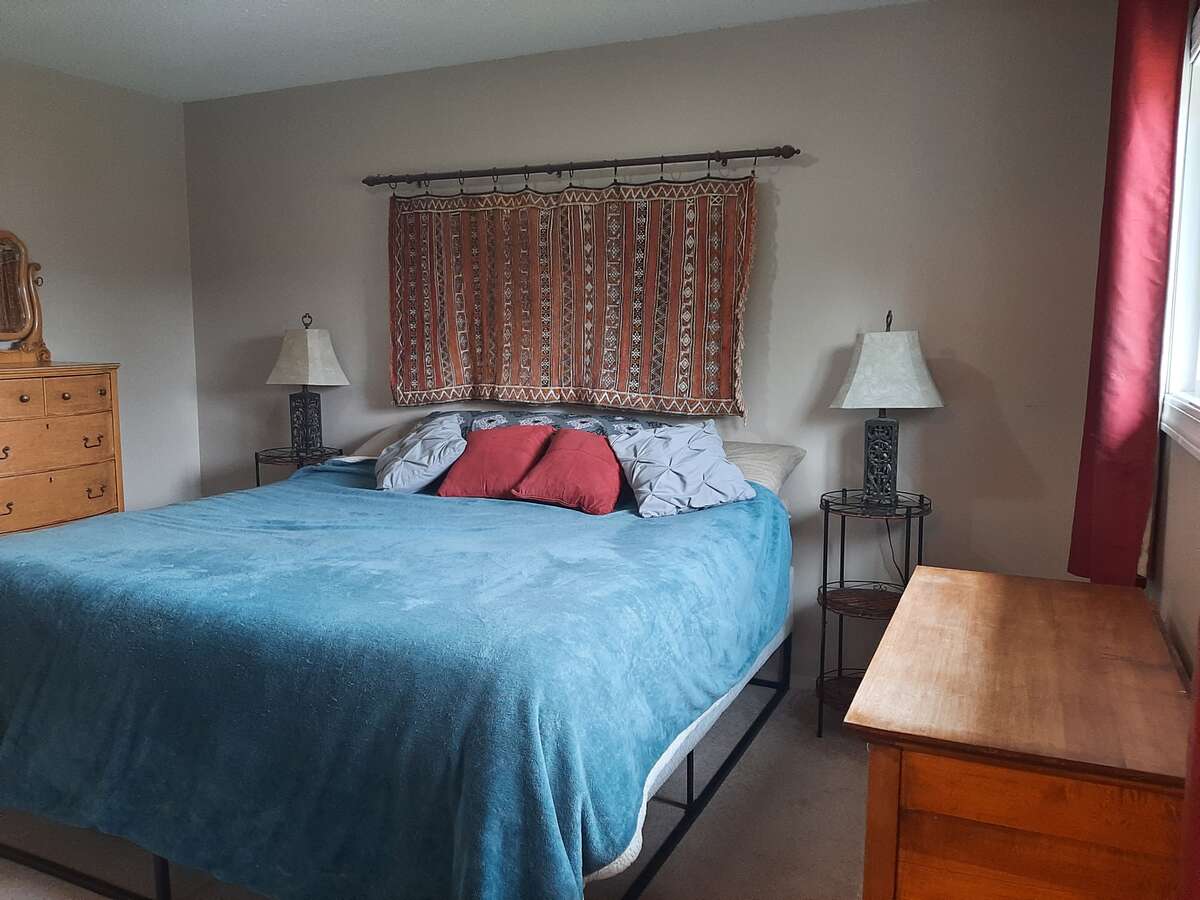 Principle Bedroom - fits king with 2 dressers and side tables.