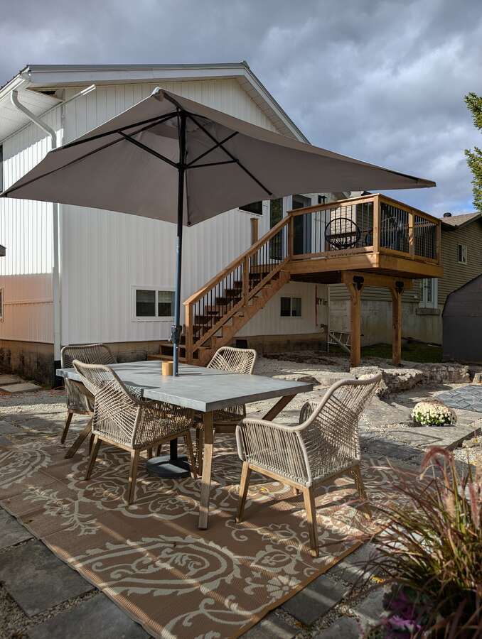 Large, spacious backyard