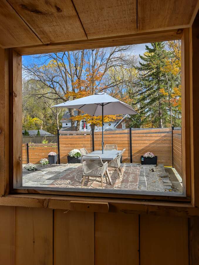 Serve backyard guests from beverage centre