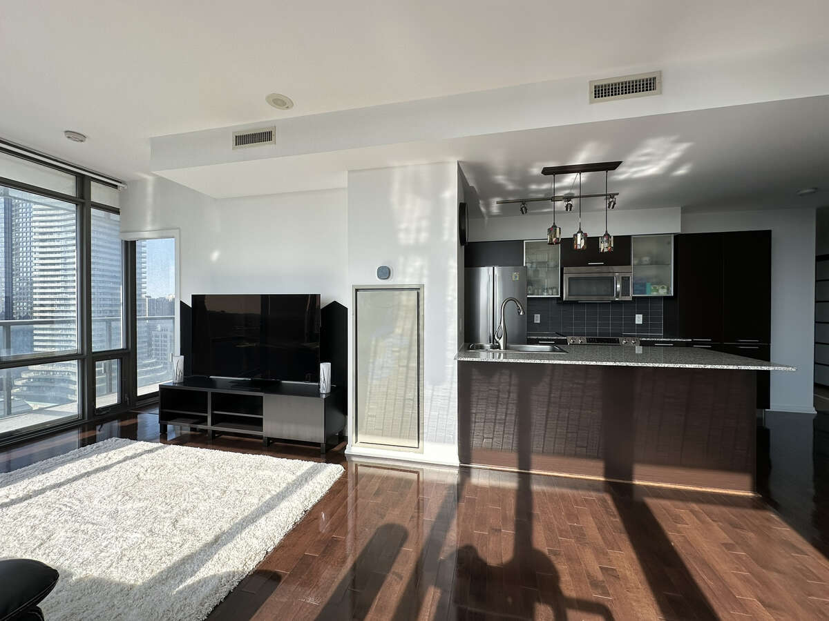 Living room and Kitchen