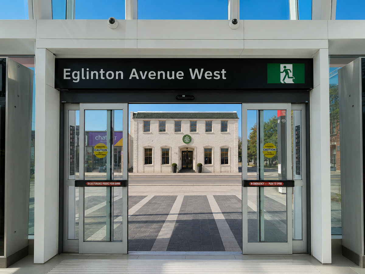 Building Directly Across LRT Station with Parking
