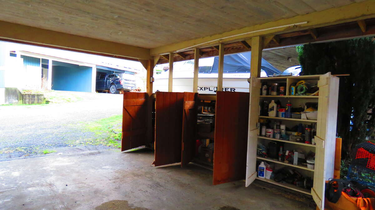 Storage Lockers in Carport