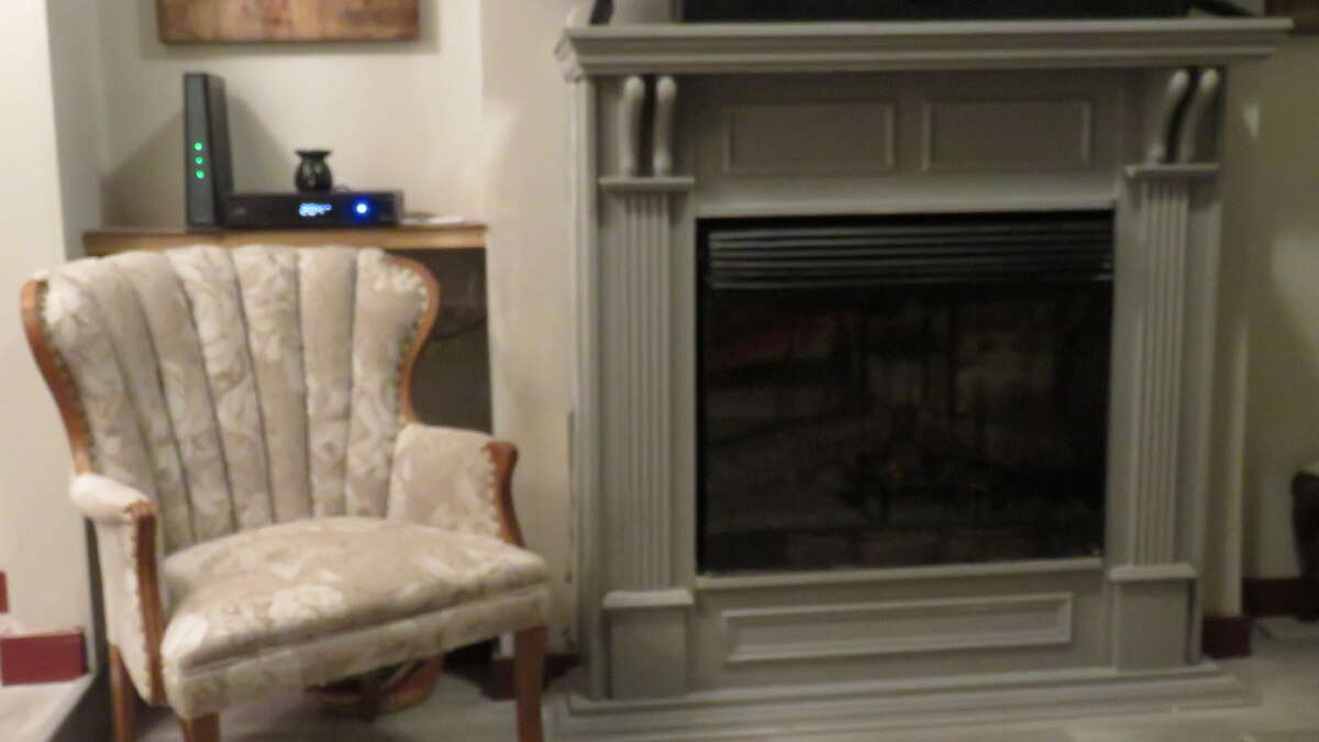 OWNER BUILT - Wooden Fireplace Matel/Hearth