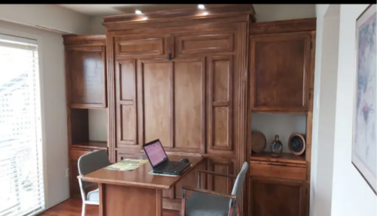 Murphy Bed is a Fixture - Bolted to Wall