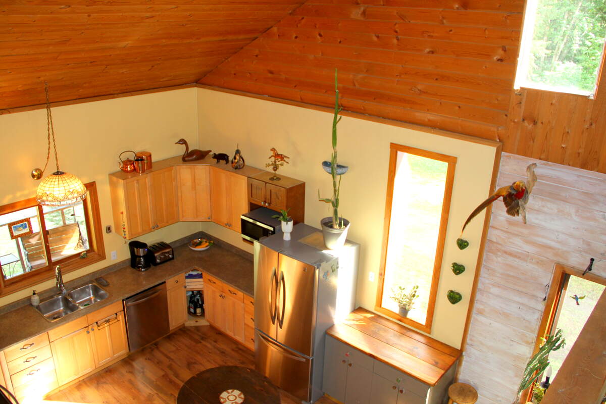 Kitchen from loft view