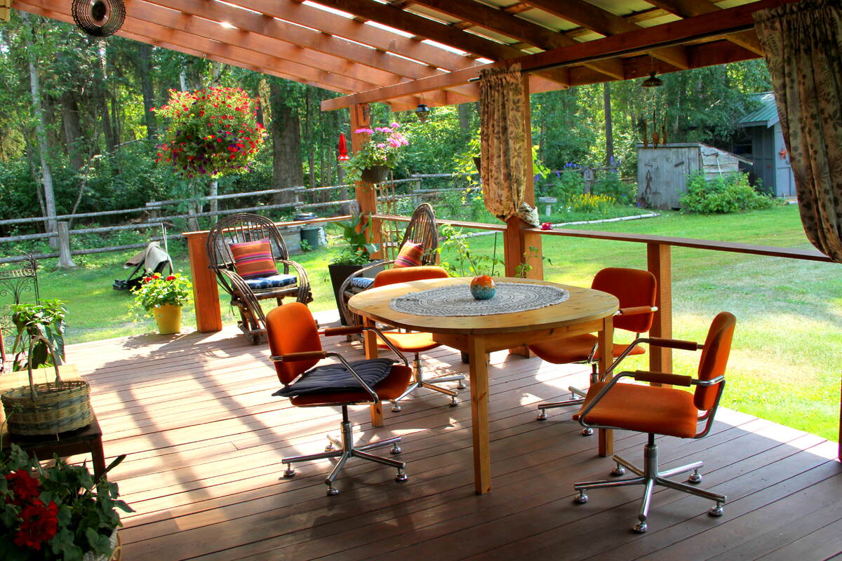 Back covered porch