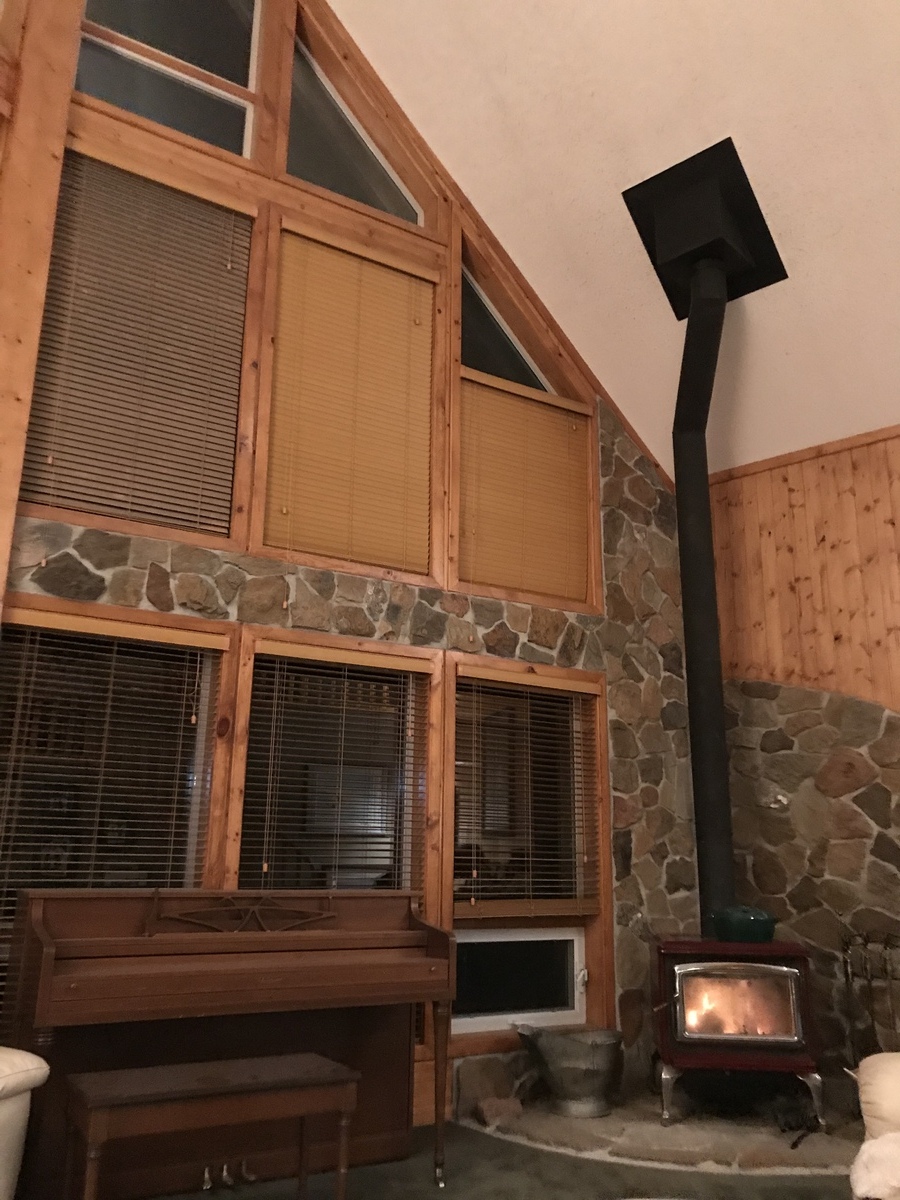Wood burning fire place - has been well maintained - chimney was redone just a year ago - double walled chimney