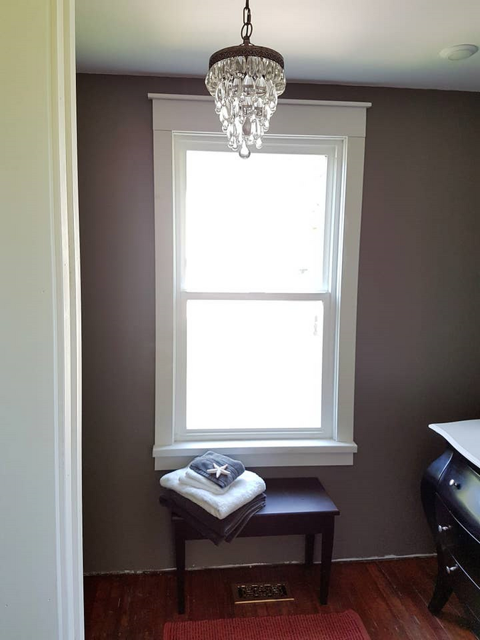 View into main floor bathroom
