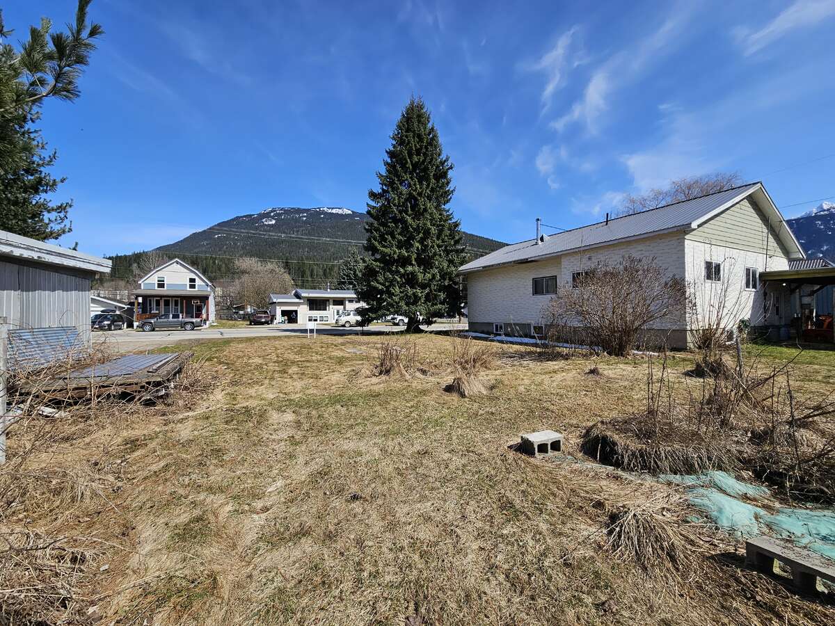 View from SW corner of vacant lot - view of Mt. Revelstoke