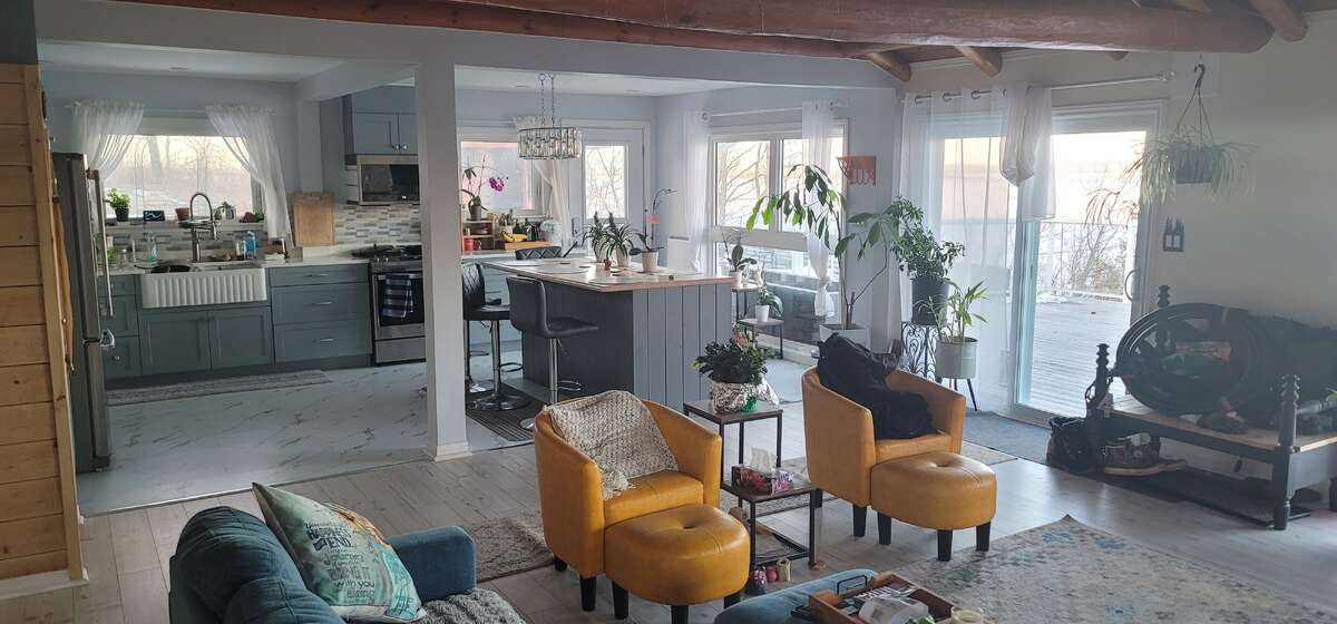 Kitchen from living room