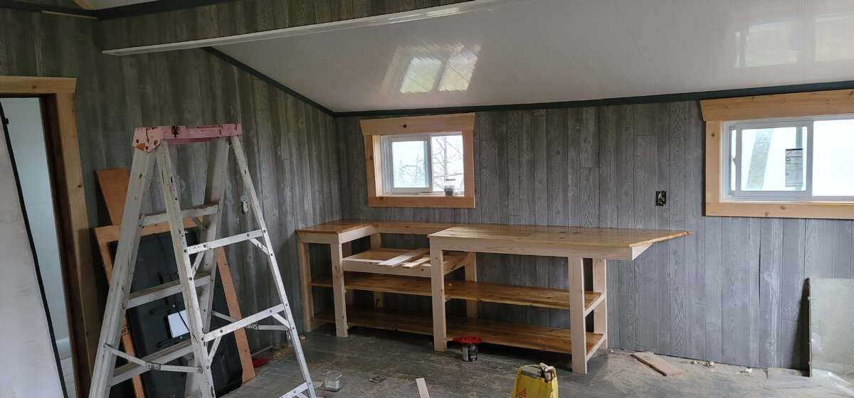 Kitchen with new counter