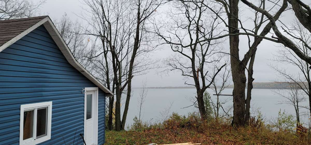 Cabin with view of Campbell Bay