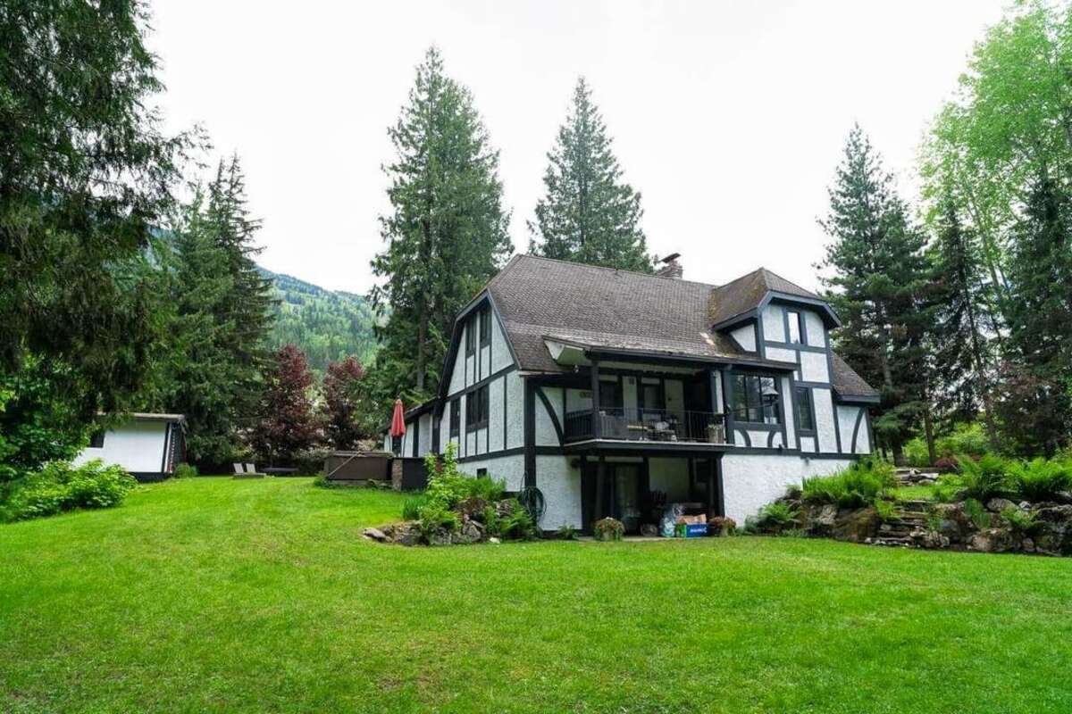 Back view of house