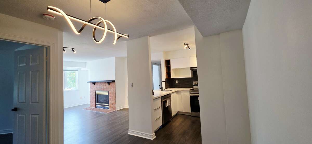 Efficient layout with modern glam lighting fixtures and dimmable switches to create desired ambience