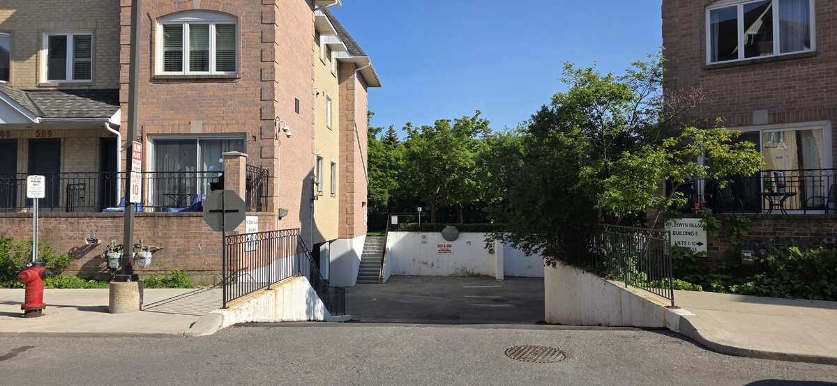 To underground parking