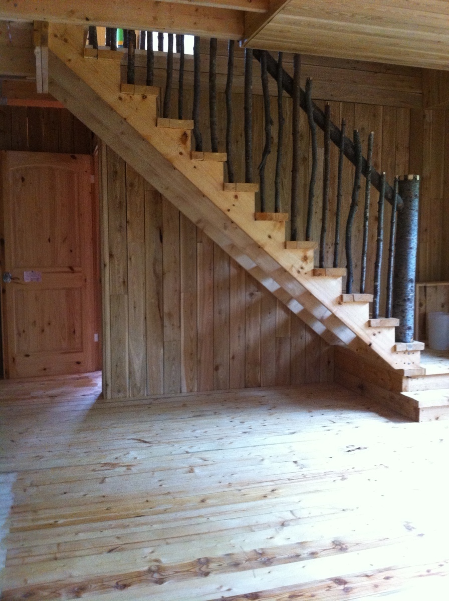 Staircase to yoga/meditation room
