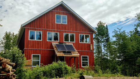 Rear of the house faces west