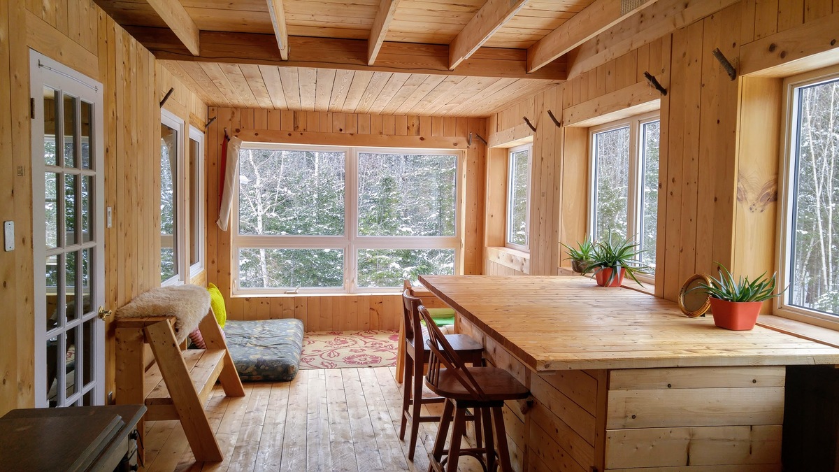 Sunroom overlooking the gardens