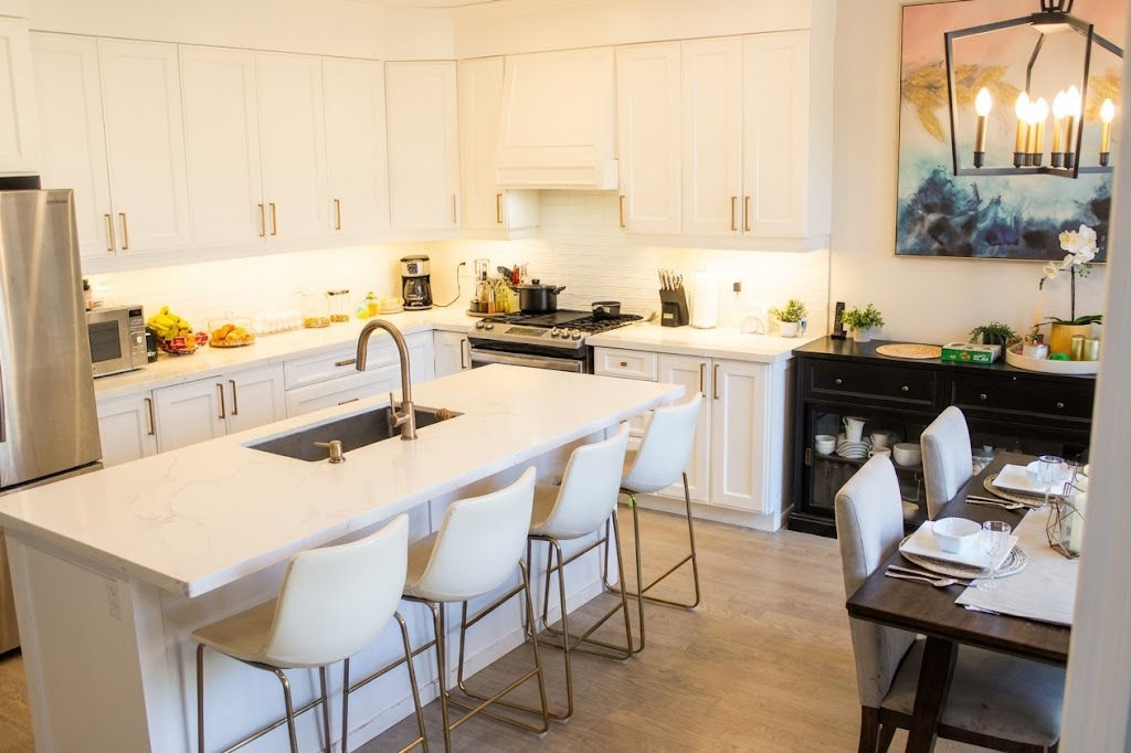 Kitchen and dinning area combine