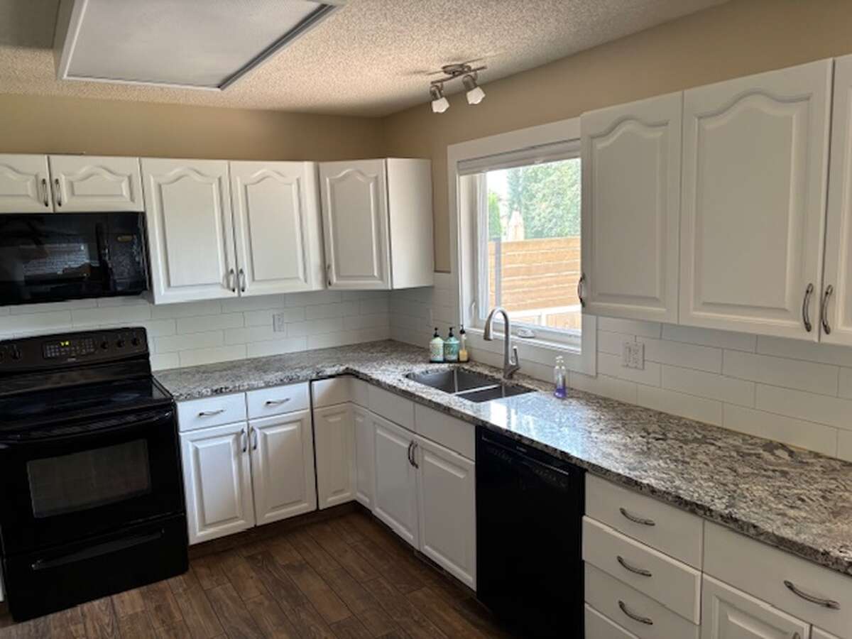 Kitchen with granite countertops