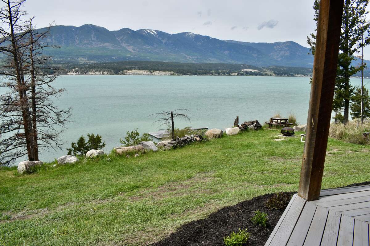 View from lower deck, Firepit area