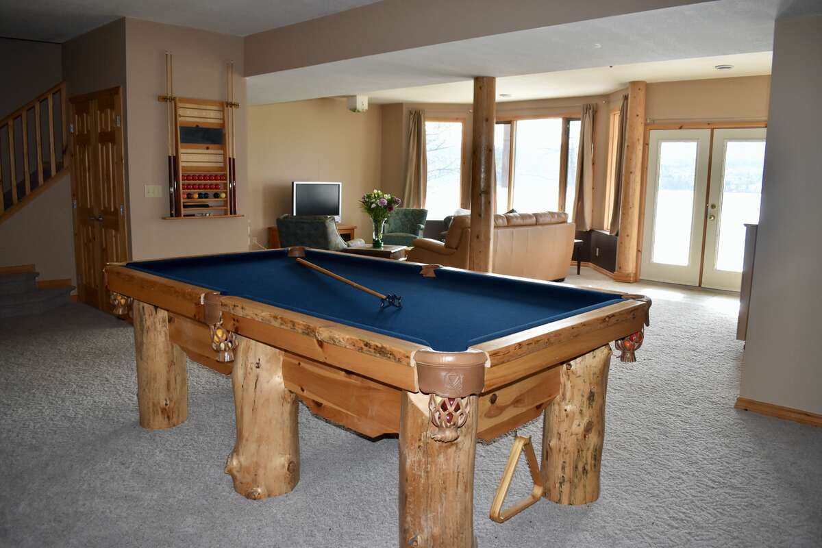 Pool table in Rec Room