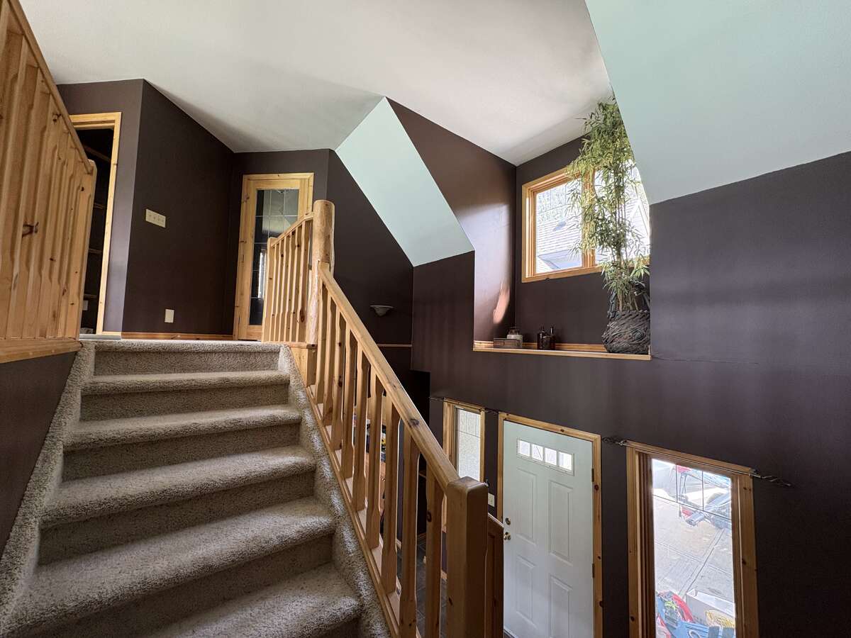 Staircase from main floor to upper floor