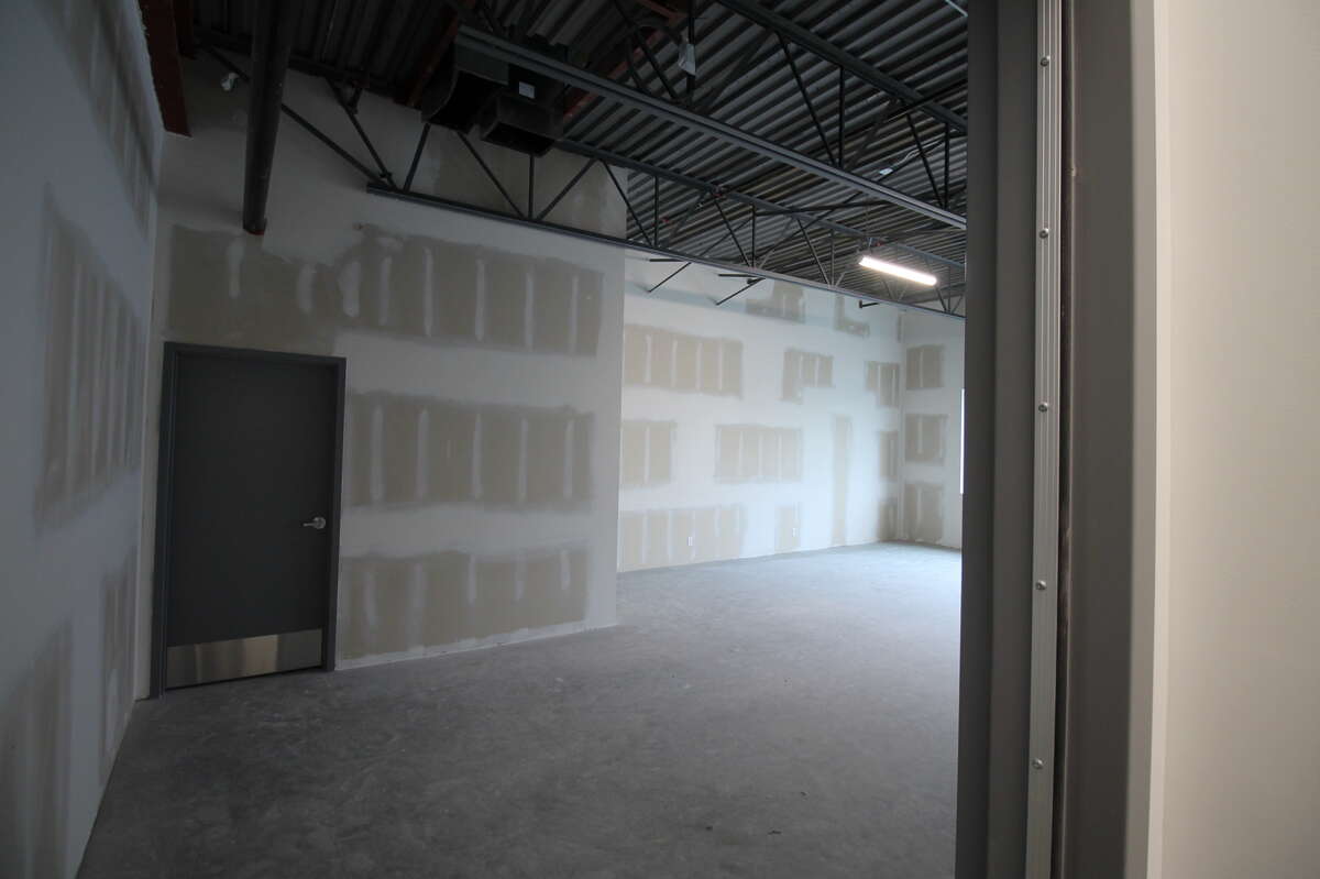 Mezzanine door to new 3 pc bathroom