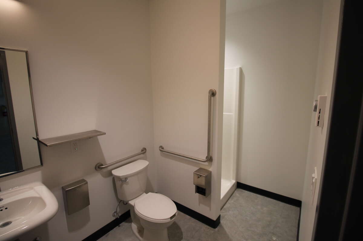 Mezzanine New 3 piece washroom incl shower