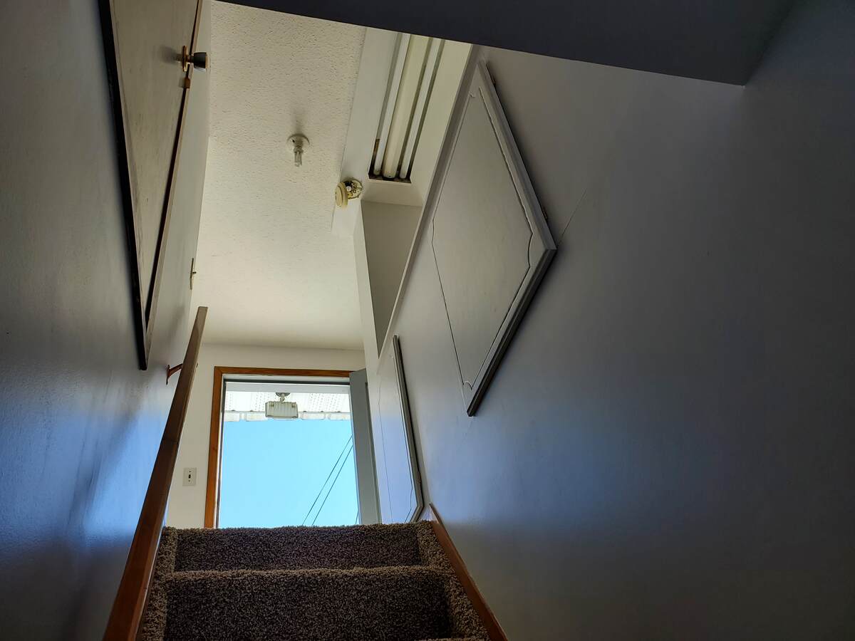 Stairs to second level