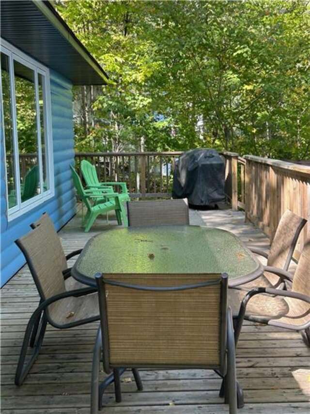 Looking north on the deck