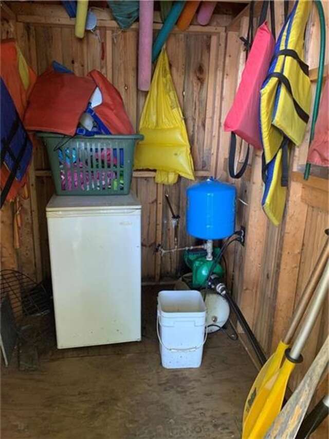 Pumphouse out the front - extra storage