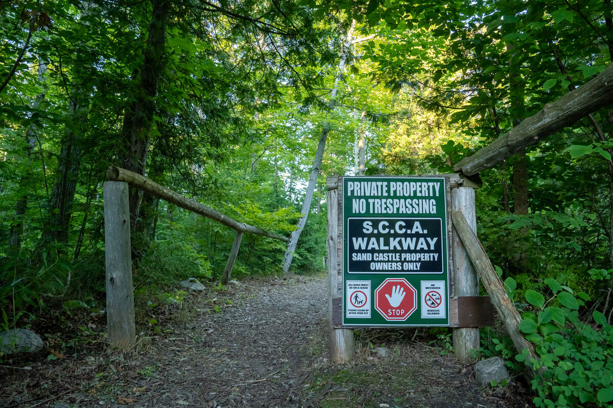 Private Access Walkway Signage