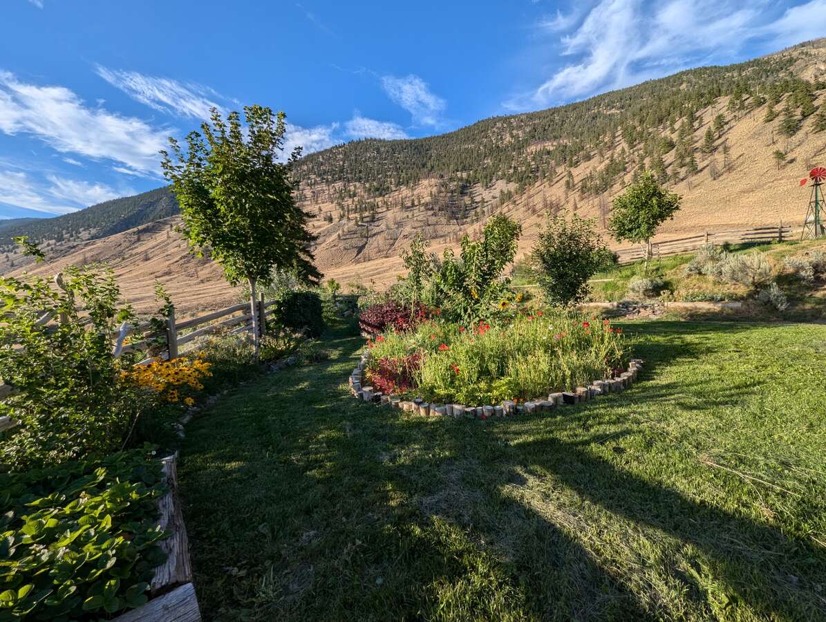 Looking Northwest from midpoint of the property (early spring).