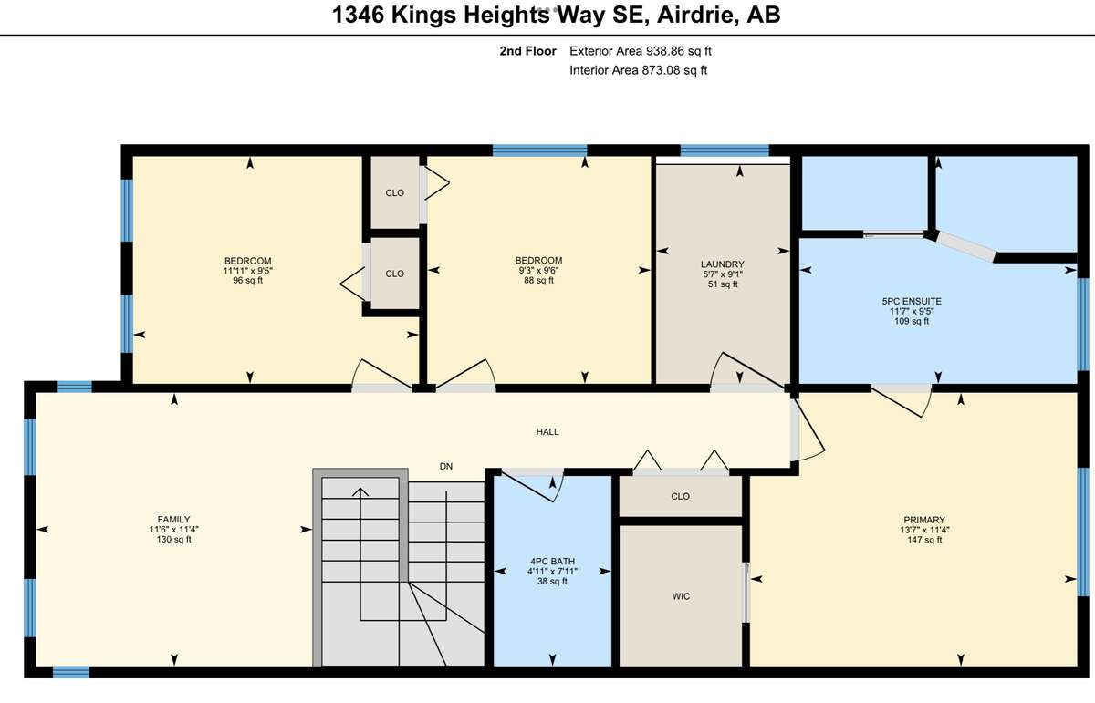 Upstairs Floor Plan